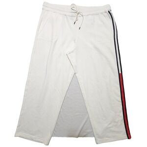 Tommy Hilfiger Women's Wide Leg Drawstring Pants White Size 2XL